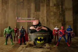 بک گراند دیجیتال عکاسی نوزادی پسرانه تم قهرمان ها کد IBD-8290