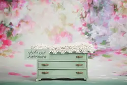 بک دراپ سبز نوزاد و کودک عکاسی کد IBD-2371