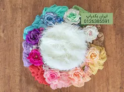 بک دراپ نوزاد رز های رنگارنگ عکاسی کد IBD-1550