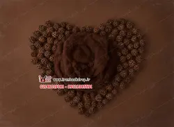 بک دراپ دیجیتال عکاسی ولنتاین نوزاد تم تیره کد IBD-1168