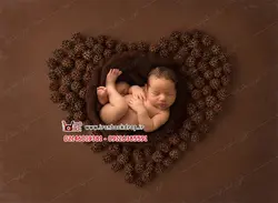 بک دراپ دیجیتال عکاسی ولنتاین نوزاد تم تیره کد IBD-1168