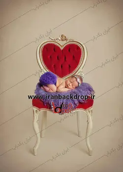 بک دراپ عکاسی صندلی قلب جشن ولنتاین کد IBD-8137