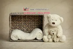 بک دراپ عکاسی نوزاد خرسی کد IBD-7050