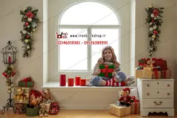 بک دراپ دیجیتال عکاسی کریسمس مناسب همه سنین کد IBD-3942