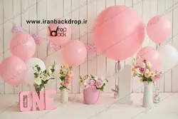 مجموعه بک گراند عکاسی تولد یک سالگی دخترانه و پسرانه کد IBD-4732