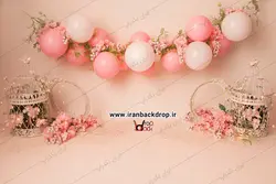 بک دراپ عکاسی تولد بهاری و دخترانه کد IBD-4900