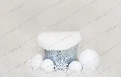 بک گراند نوزاد گلوله های برفی و زمستان کد IBD-8019