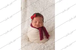 بک دراپ عکاسی نوزاد آدم برفی دوتایی و زمستانی کد IBD-8352