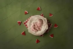 بک دراپ عکاسی نوزاد هندوانه و یلدا کد IBD-8161