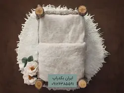 بکدراپ تخت چوبی نوزاد و دوقلو عکاسی کد IBD-5772