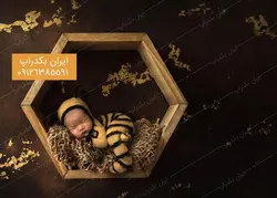 بک گراند نوزاد لونه ی زنبوری کد IBD-4461