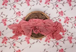 بک دراپ نوزاد گل های صورتی کد IBD-5599