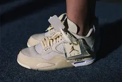 جردن ۴ off white beige