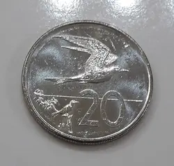 سکه خارجی کلکسیونی تیپ بسیار کمیاب جزیره کوک ایسلند با طراحی متفاوت سال ۲۰۱۵