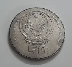 سکه خارجی کشور رواندا سال ۲۰۰۲