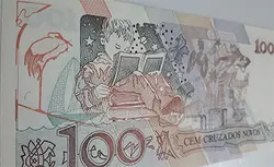 اسکناس خارجی طرح زیبای کشور برزیل ( کیفیت بانکی )