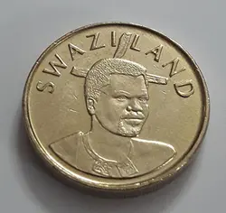 سکه خارجی زیبا و کمیاب کشور سوازیلند سال ۲۰۰۸