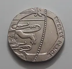 سکه خارجی کلکسیونی کشور بریتانیا قسمتی از سپر سلطنتی سال ۲۰۱۲