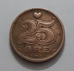سکه خارجی کلکسیونی طرح زیبای کشور دانمارک سال ۱۹۹۰