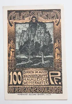 اسکناس خارجی طرح زیبای نت گلد کشور آلمان سال ۱۹۲۲