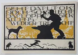 اسکناس خارجی طرح زیبا و کمیاب نت گلد کشور آلمان سال ۱۹۲۱