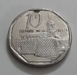 سکه خارجی کشور کوبا واحد ۱۰ سال ۱۹۹۹