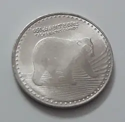 سکه خارجی کشور کلمبیا طرح خرس سال ۲۰۱۸