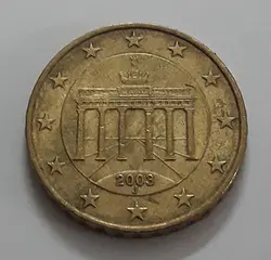 سکه خارجی ۱۰ سنت اتحادیه اروپا سال ۲۰۰۳