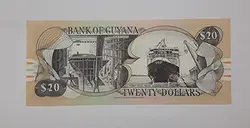 اسکناس زیباکمیاب کشور گویان