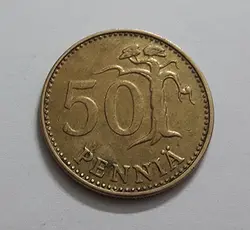سکه خارجی کشور فنلاند واحد ۵۰