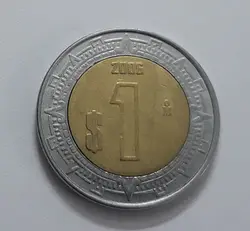 سکه دو فلزی  کشور مکزیک