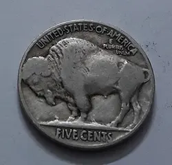 سکه ۵ سنت آمریکا معروف به سکه بوفالو سال ۱۹۲۷ تاریخ کمیاب خاص