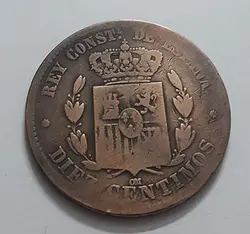 سکه کشور  اسپانیا سال 1877