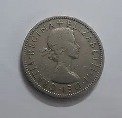سکه دو شیلینگ بریتانیا ملکه الیزابت