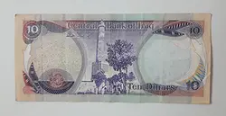 اسکناس خارجی طرح زیبای کشور عراق سال ۱۹۸۱ ( کیفیت غیر بانکی )