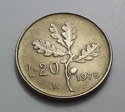سکه خارجی کلکسیونی کشور ایتالیا سال ۱۹۷۸