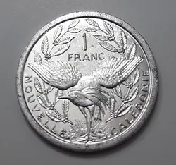سکه خارجی کلکسیونی طرح زیبا و کمیاب و ارزشمند کشور کالدونیا مستعمره ی فرانسه سال ۲۰۱۵