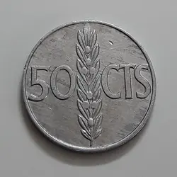 سکه خارجی کشور اسپانیا سال ۱۹۶۶