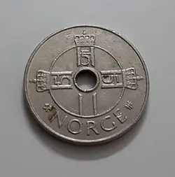 سکه خارجی کشور نروژ طرح زیبا سال ۱۹۹۷