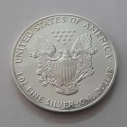 سکه نقره یک اونسی آمریکا طرح بسیار زیبا