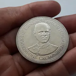 سکه کلکسیونی خاص کشورجزیره من  سایز ۳۸ میلیمتر فوق العاده کمیاب و ارزشمند  وزن ۲۸٫۵ گرم