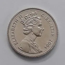 سکه خارجی کلکسیونی بسیار کمیاب جبل الطارق کیفیت سوپر بانکی قطر  میلیمتر(قیمت شگفتانه وحیدآنتیک)