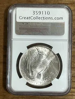 سکه نقره بسیارکمیاب گریدشده یک دلاری آمریکا سال ۱۹۲۲ بی نظیردر ایران *