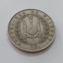 سکه کلکسیونی خارجی کشور جیبیوتی واحد ۱۰۰ سال ۱۹۹۱