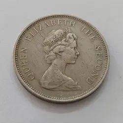 سکه کلکسیونی جرسی ملکه الیزابت TEN NEW PENCE مستعمره بریتانیا سال ۱۹۶۸