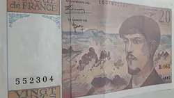 اسکناس خارجی طرح زیبا و کمیاب کشور فرانسه سال ۱۹۹۷