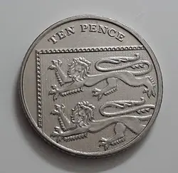 سکه خارجی کشور بریتانیا ( قسمتی از ست سپر سلطنتی ) سال ۲۰۱۴