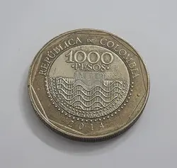 سکه کلکسیوینی دو فلزی کلمبیا طرح لاکپشت