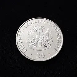 سکه کلکسیونی کمیاب هایتی واحد ۲۰
