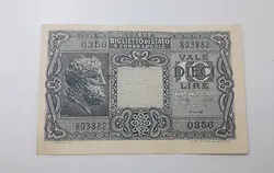 اسکناس خارجی کلکسیونی تیپ فوق العاده زیبا و کمیاب کشور ایتالیا کیفیت مطابق تصویر